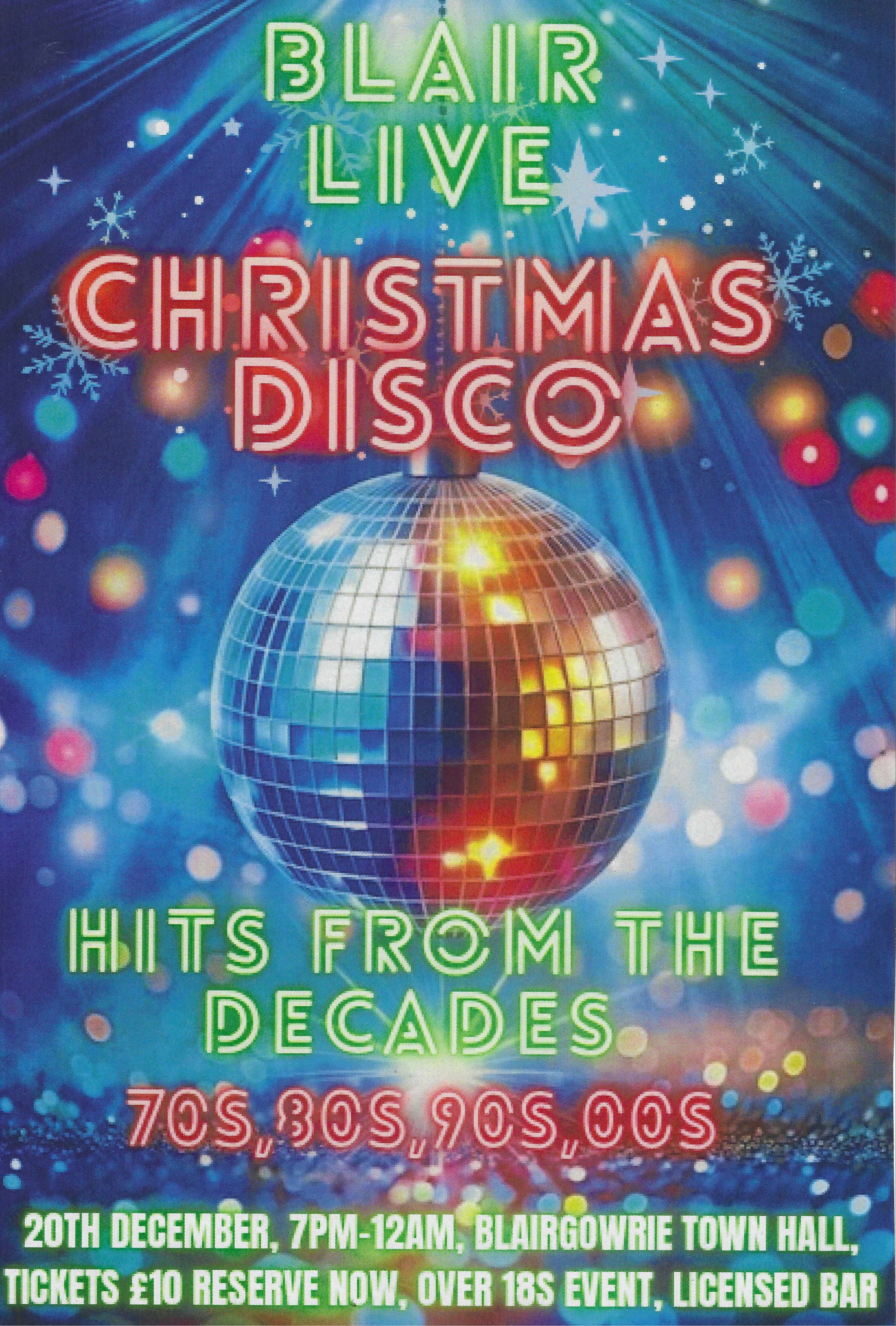 Blair Live Xmas Disco Blair Live Xmas Disco