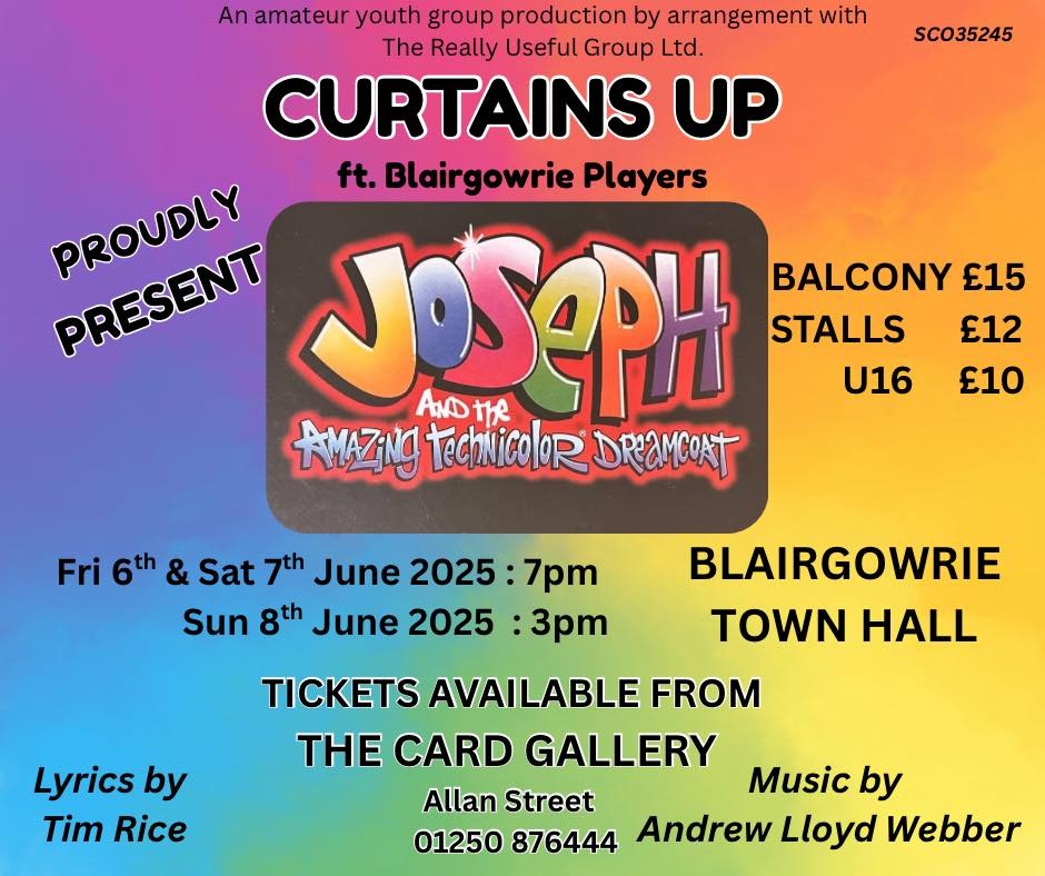 Curtains Up Joseph & the Amazing Technicolour Dreamcoat Curtains Up Joseph & the Amazing Technicolour Dreamcoat