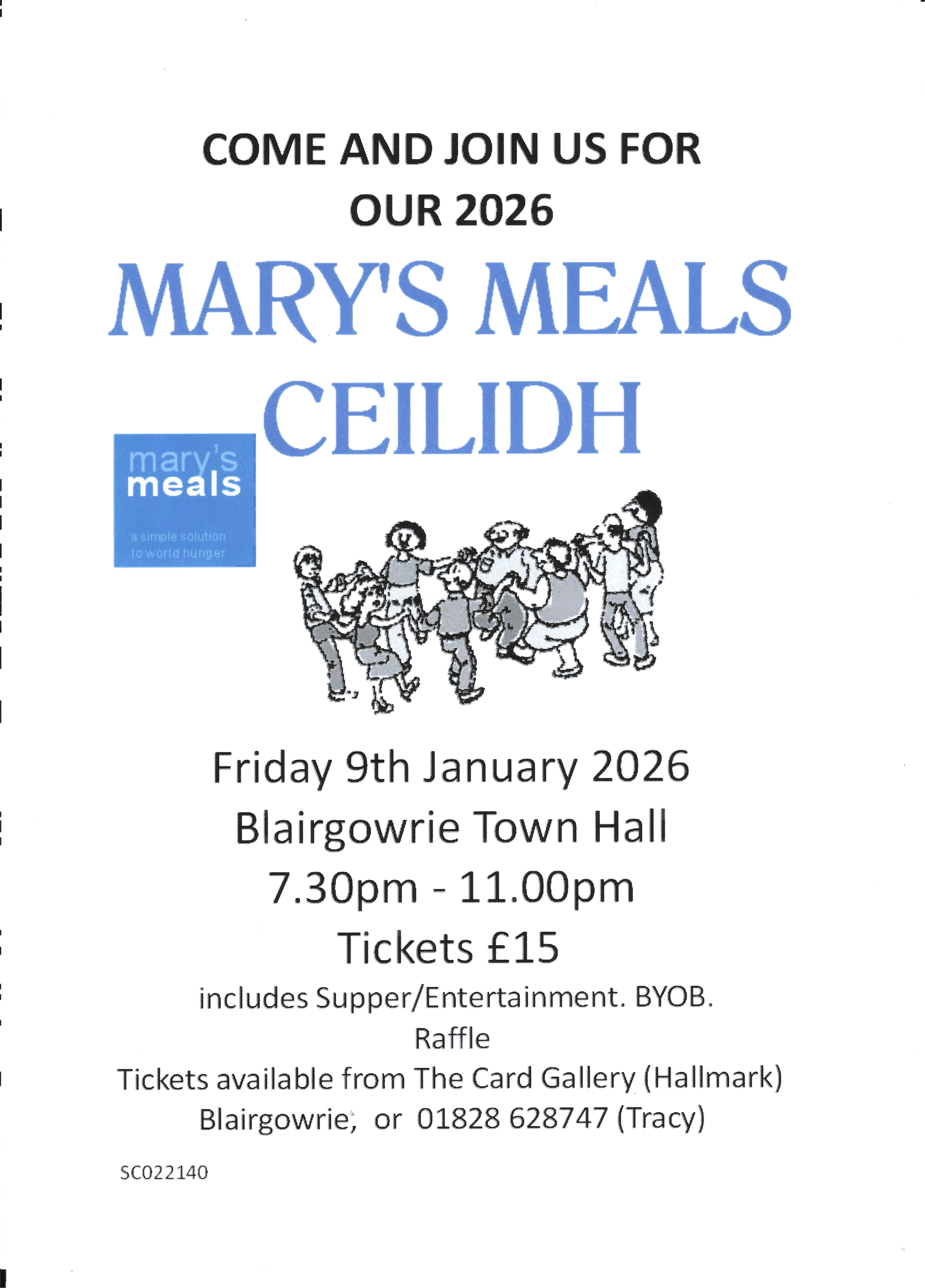 Mary's Meals Ceilidh   
