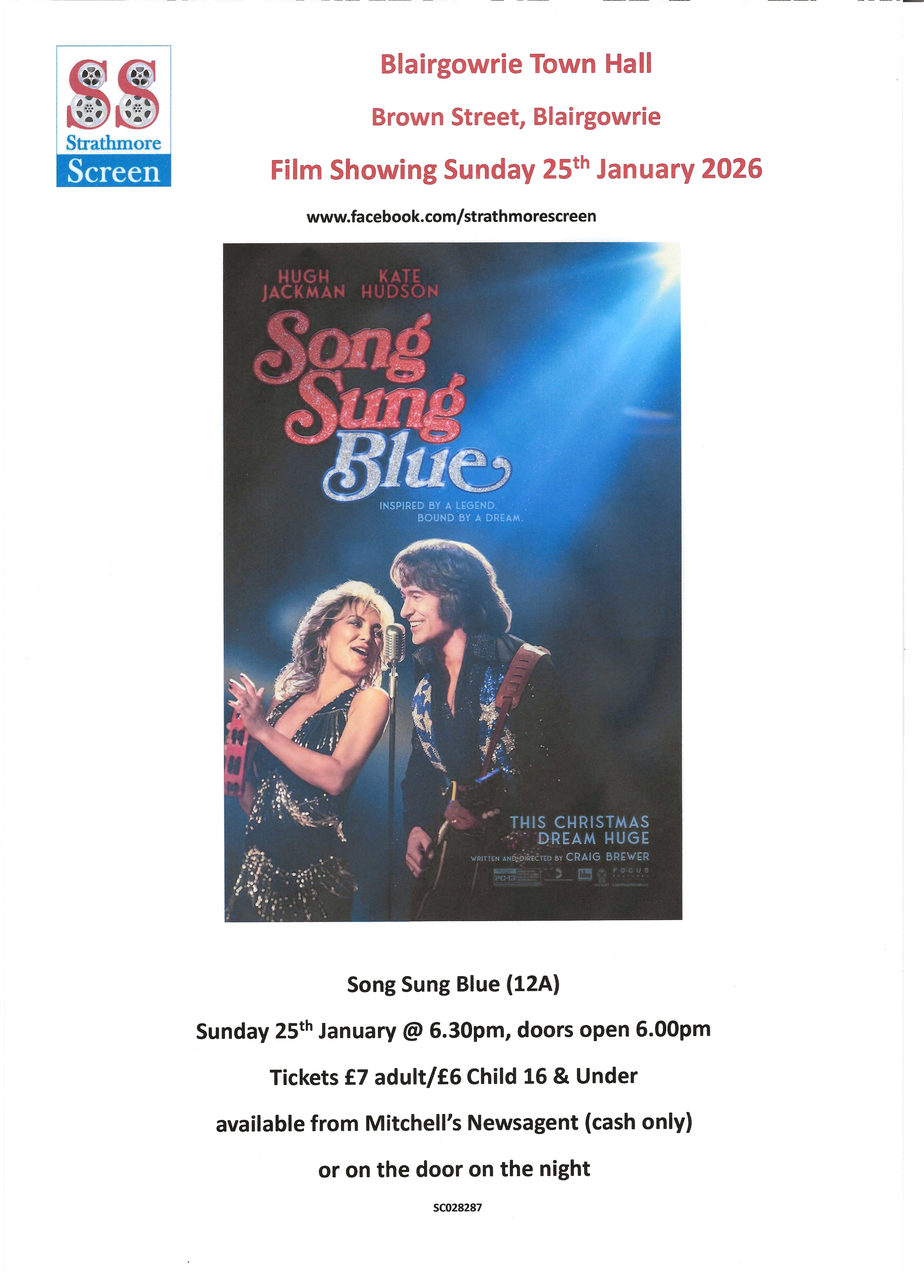 Strathmore Screen  (Song Sung Blue)